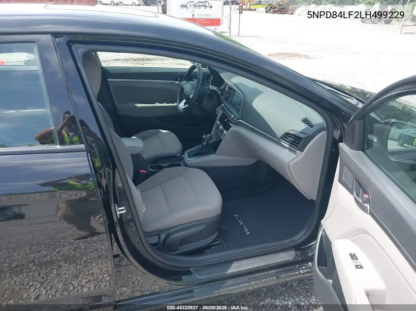2020 Hyundai Elantra Value Edition VIN: 5NPD84LF2LH499229 Lot: 45320927