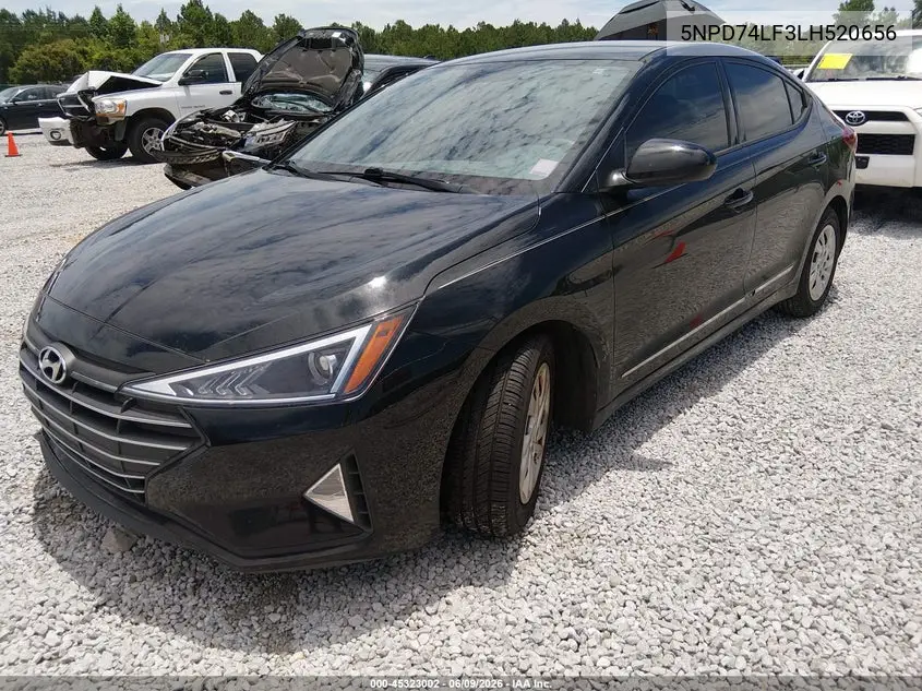 2020 Hyundai Elantra Se VIN: 5NPD74LF3LH520656 Lot: 45323002