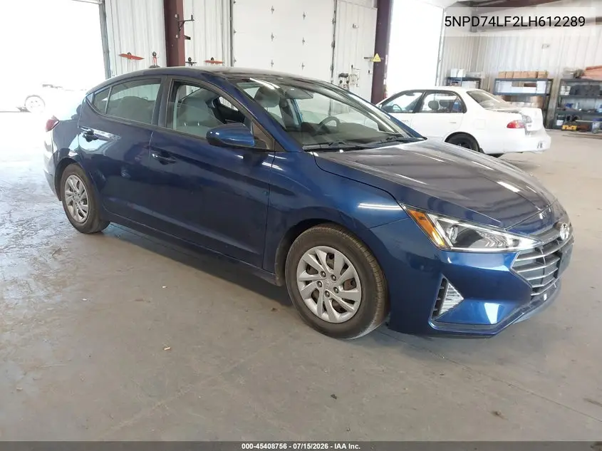 2020 Hyundai Elantra Se VIN: 5NPD74LF2LH612289 Lot: 45408756