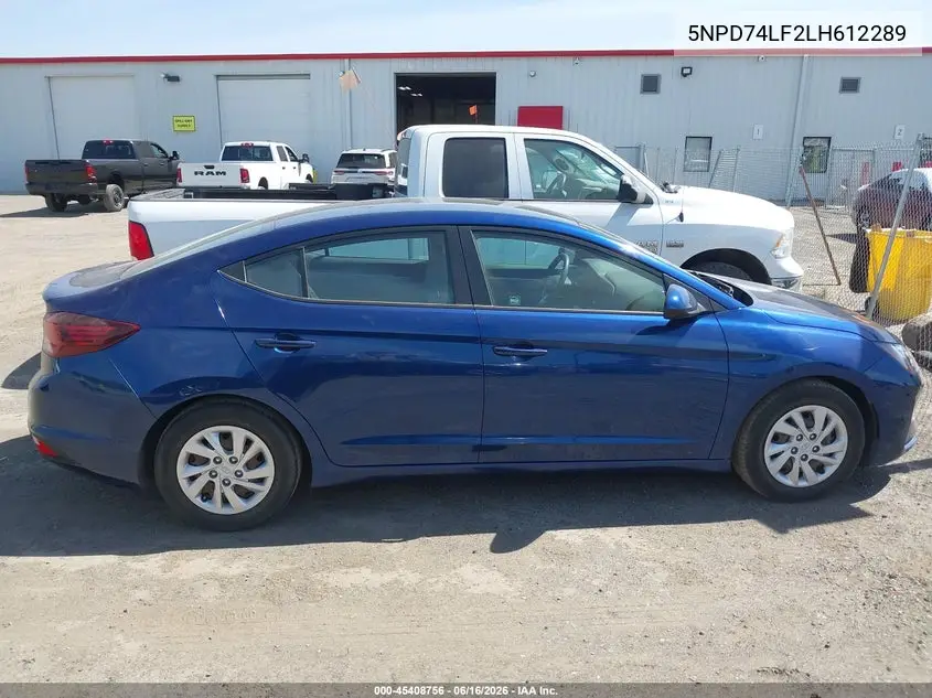 2020 Hyundai Elantra Se VIN: 5NPD74LF2LH612289 Lot: 45408756