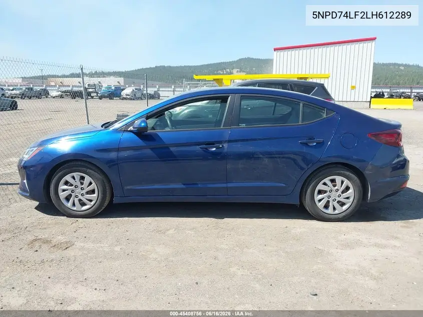 2020 Hyundai Elantra Se VIN: 5NPD74LF2LH612289 Lot: 45408756