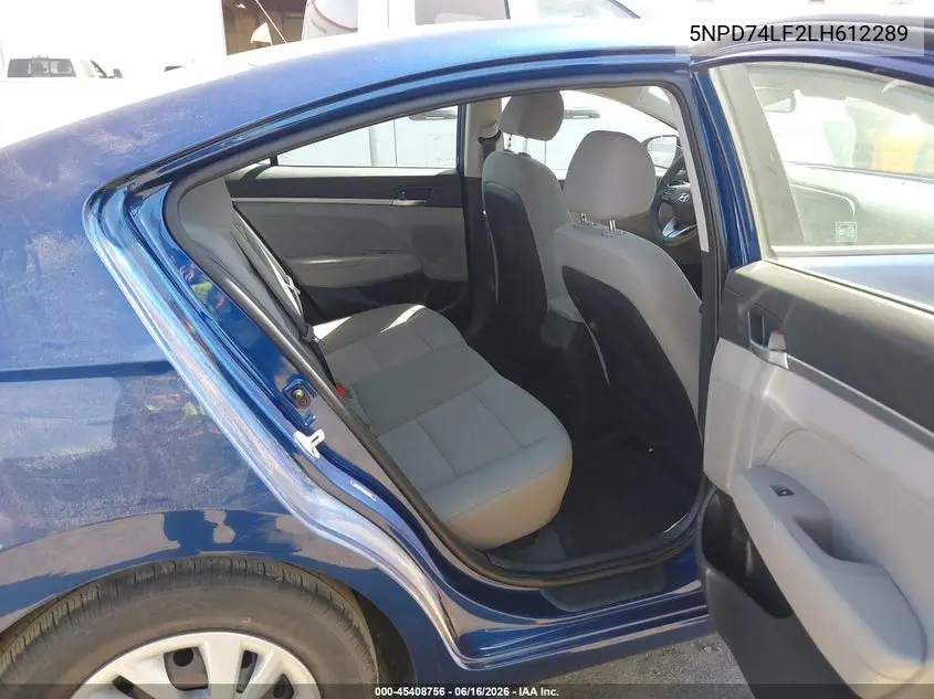 2020 Hyundai Elantra Se VIN: 5NPD74LF2LH612289 Lot: 45408756
