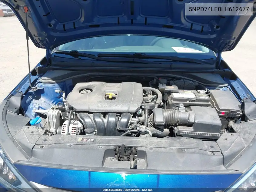 2020 Hyundai Elantra Se VIN: 5NPD74LF0LH612677 Lot: 45408846