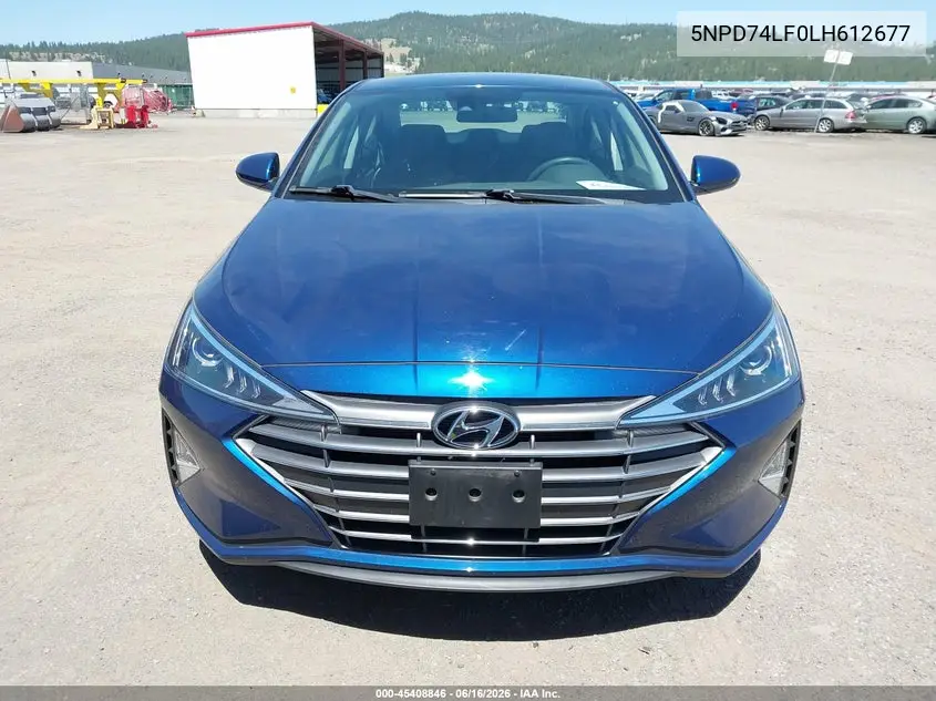 2020 Hyundai Elantra Se VIN: 5NPD74LF0LH612677 Lot: 45408846