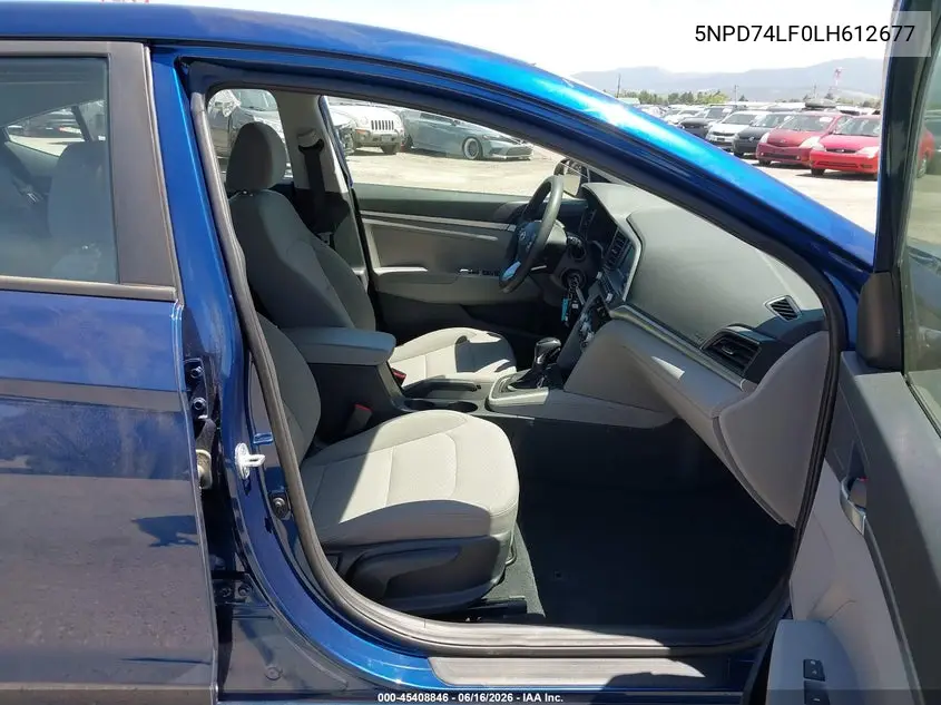 2020 Hyundai Elantra Se VIN: 5NPD74LF0LH612677 Lot: 45408846
