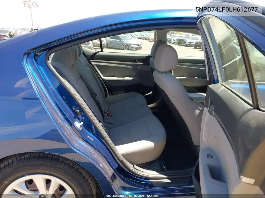2020 Hyundai Elantra Se VIN: 5NPD74LF0LH612677 Lot: 45408846