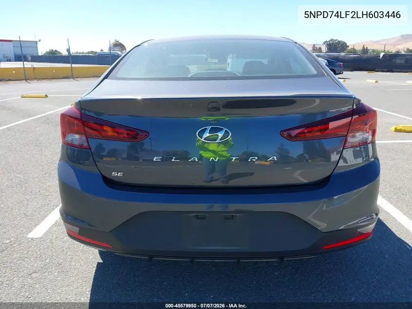 2020 Hyundai Elantra Se VIN: 5NPD74LF2LH603446 Lot: 45579950