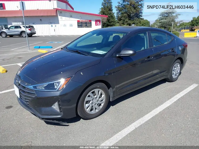 2020 Hyundai Elantra Se VIN: 5NPD74LF2LH603446 Lot: 45579950