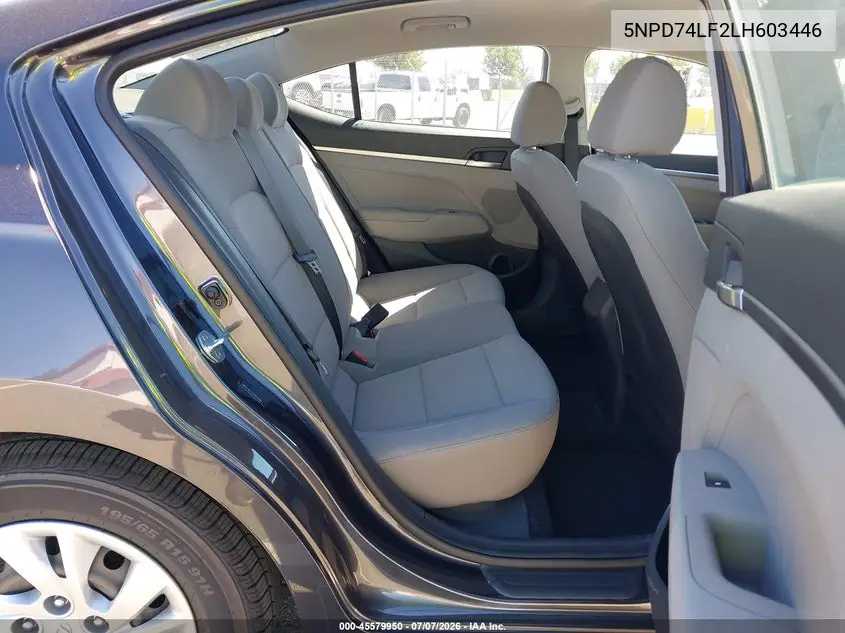2020 Hyundai Elantra Se VIN: 5NPD74LF2LH603446 Lot: 45579950