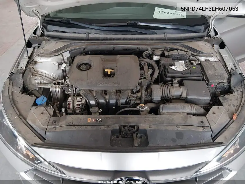2020 Hyundai Elantra Se VIN: 5NPD74LF3LH607053 Lot: 45624840