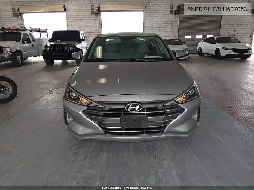 2020 Hyundai Elantra Se VIN: 5NPD74LF3LH607053 Lot: 45624840