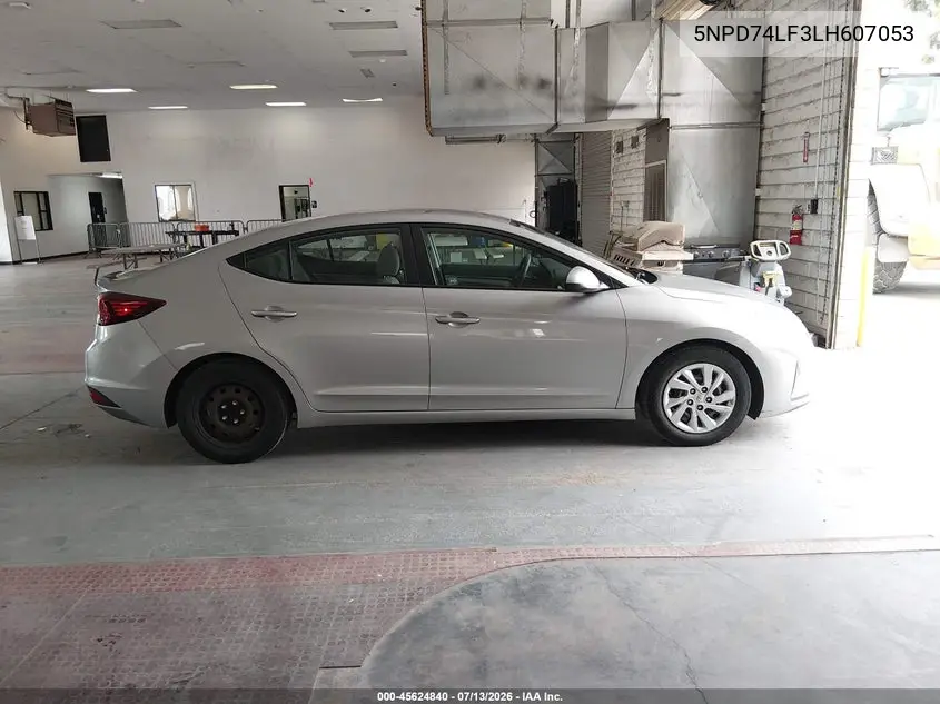 2020 Hyundai Elantra Se VIN: 5NPD74LF3LH607053 Lot: 45624840