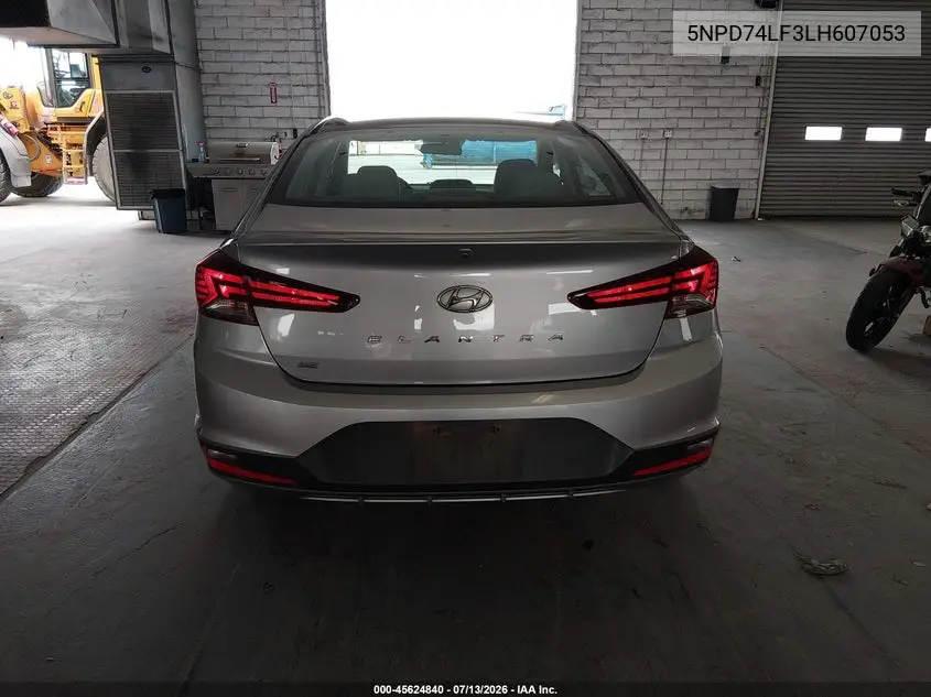 2020 Hyundai Elantra Se VIN: 5NPD74LF3LH607053 Lot: 45624840