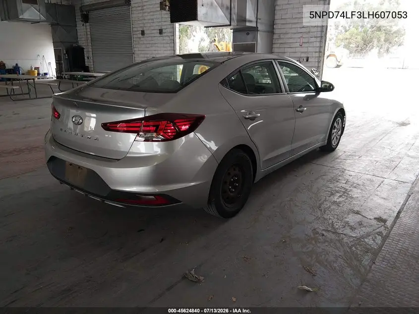 2020 Hyundai Elantra Se VIN: 5NPD74LF3LH607053 Lot: 45624840