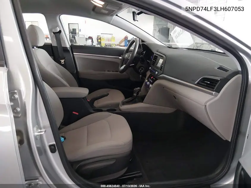 2020 Hyundai Elantra Se VIN: 5NPD74LF3LH607053 Lot: 45624840