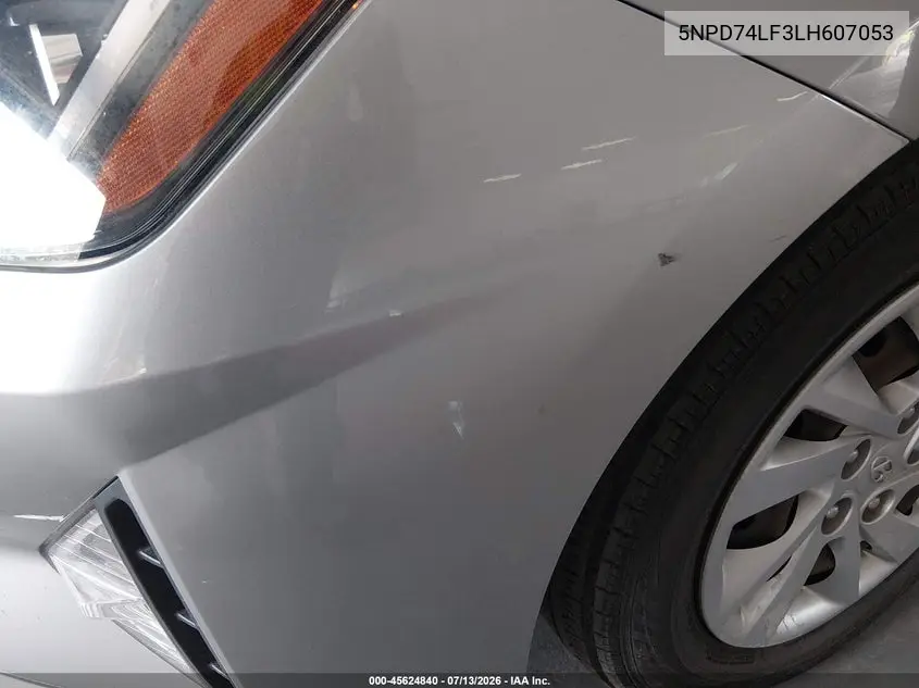 2020 Hyundai Elantra Se VIN: 5NPD74LF3LH607053 Lot: 45624840