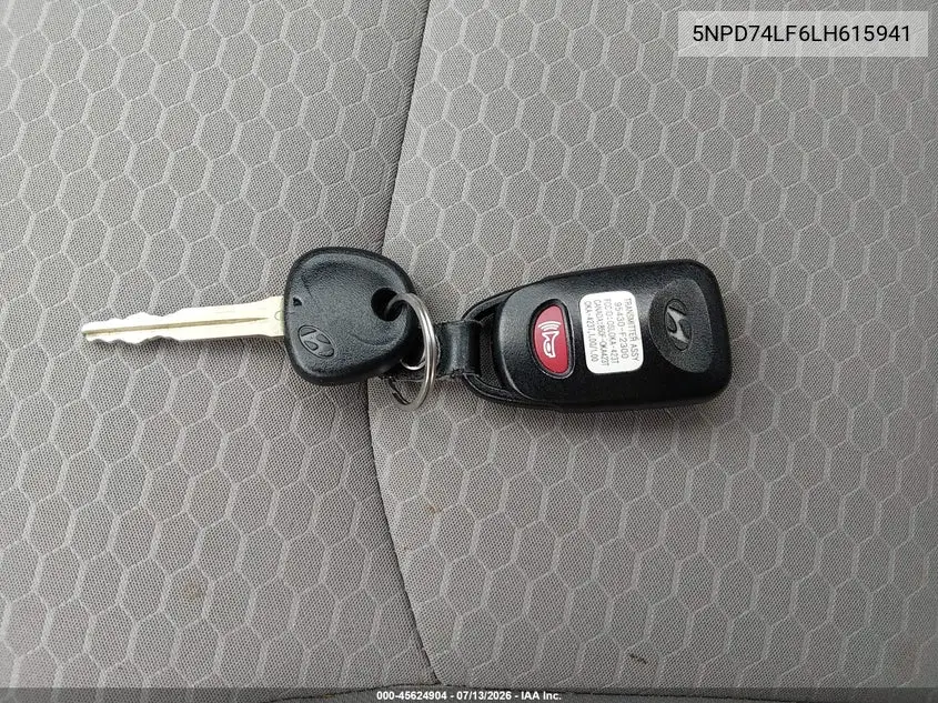 2020 Hyundai Elantra Se VIN: 5NPD74LF6LH615941 Lot: 45624904