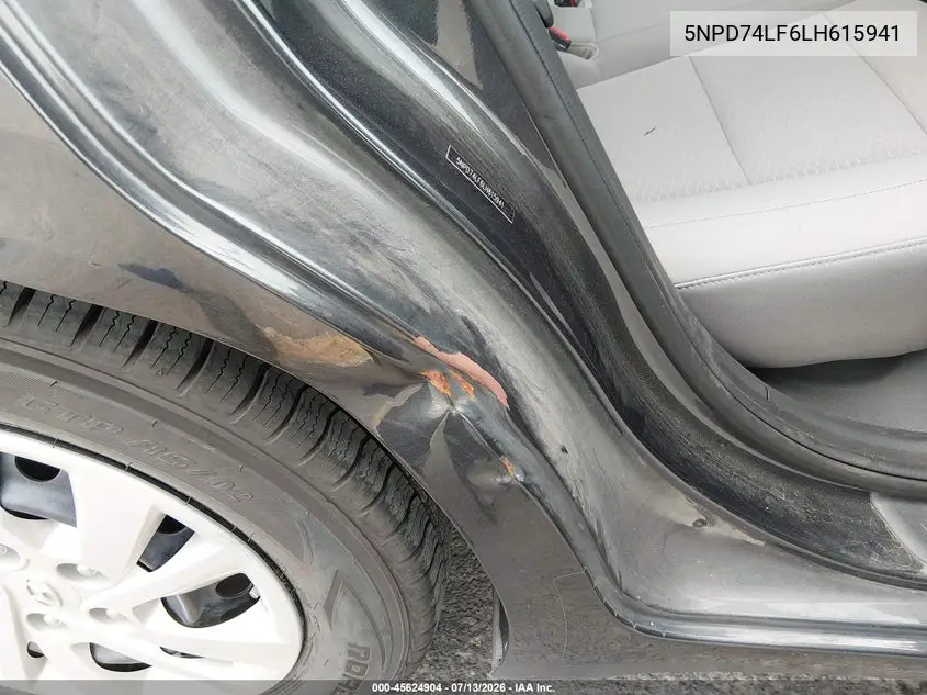2020 Hyundai Elantra Se VIN: 5NPD74LF6LH615941 Lot: 45624904