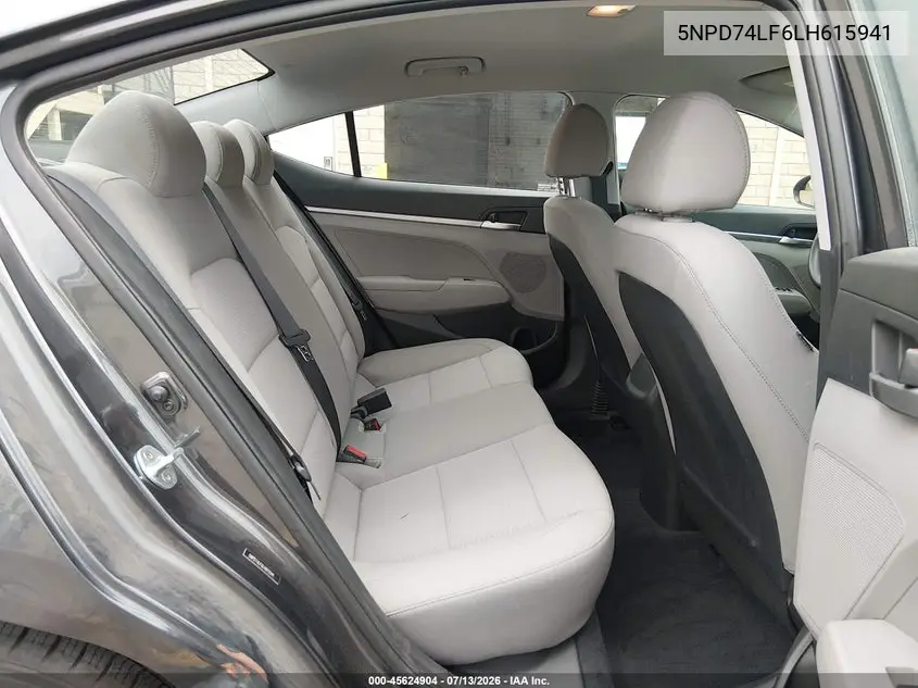 2020 Hyundai Elantra Se VIN: 5NPD74LF6LH615941 Lot: 45624904