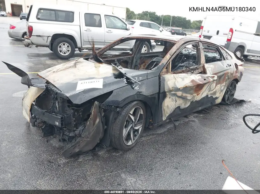 KMHLN4AG6MU180340 2021 Hyundai Elantra Sel