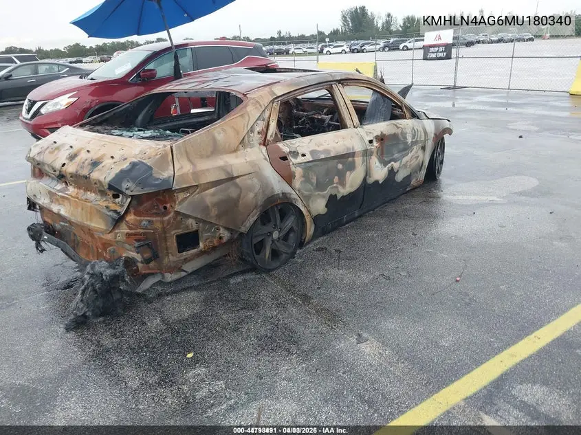 KMHLN4AG6MU180340 2021 Hyundai Elantra Sel