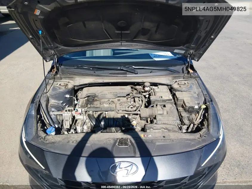 2021 Hyundai Elantra Se VIN: 5NPLL4AG5MH049825 Lot: 45490382