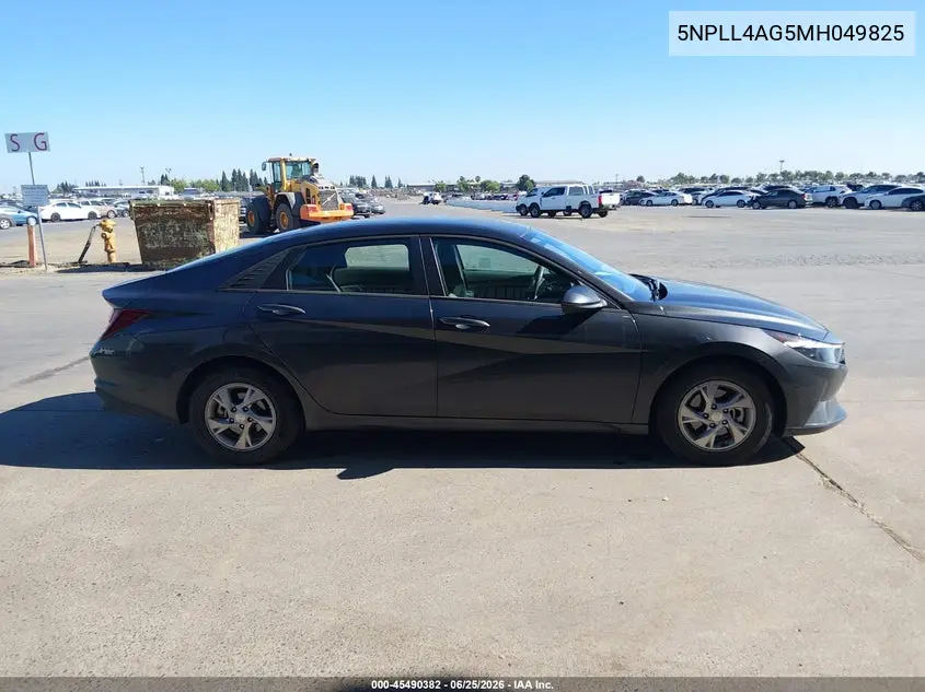 2021 Hyundai Elantra Se VIN: 5NPLL4AG5MH049825 Lot: 45490382