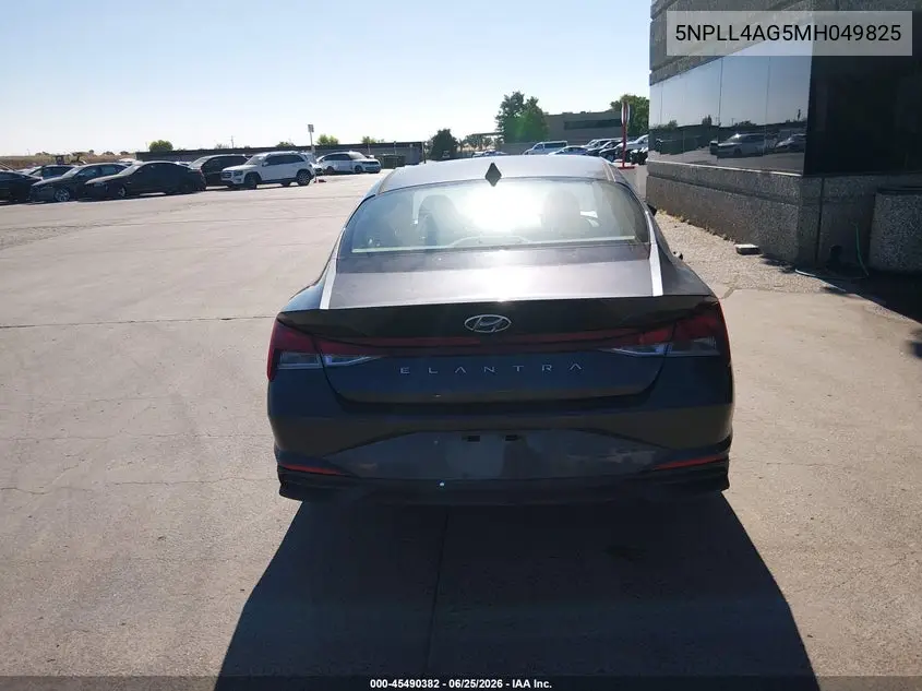 2021 Hyundai Elantra Se VIN: 5NPLL4AG5MH049825 Lot: 45490382