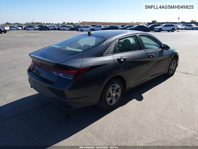 2021 Hyundai Elantra Se VIN: 5NPLL4AG5MH049825 Lot: 45490382