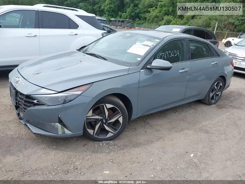 2021 Hyundai Elantra Sel VIN: KMHLN4AG8MU130507 Lot: 45495034