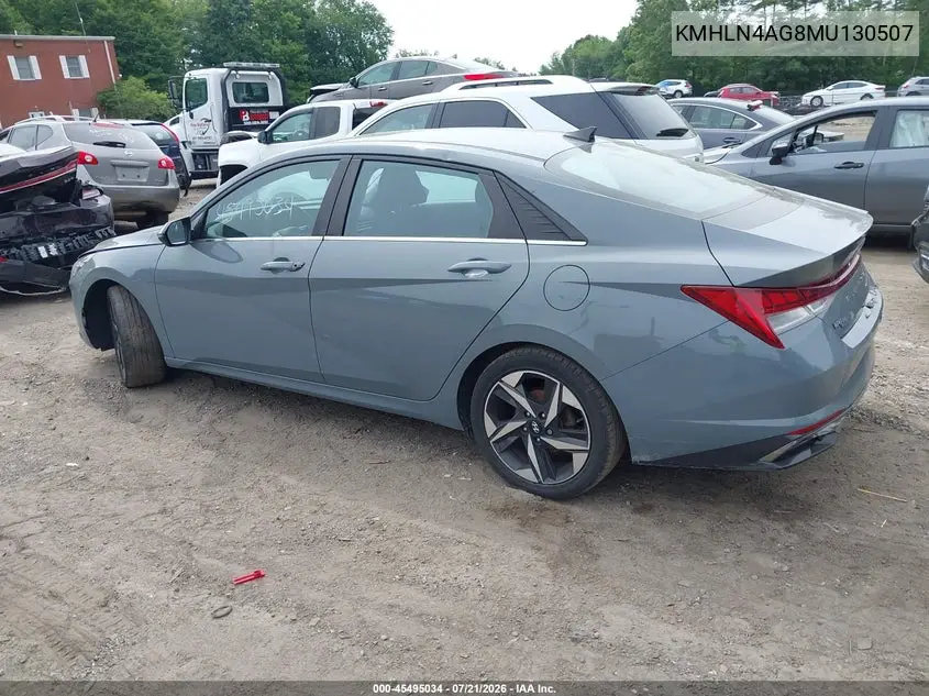 2021 Hyundai Elantra Sel VIN: KMHLN4AG8MU130507 Lot: 45495034