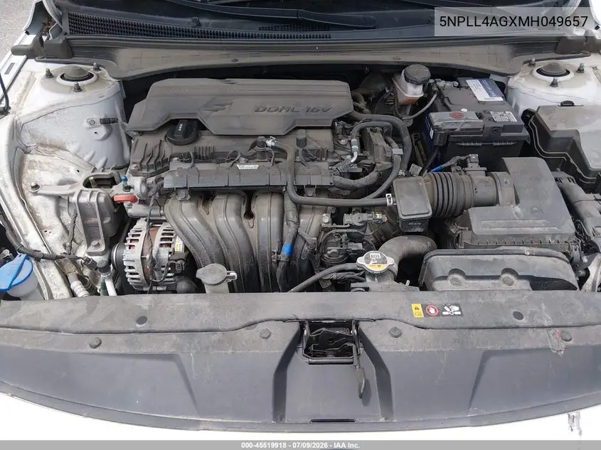 2021 Hyundai Elantra Se VIN: 5NPLL4AGXMH049657 Lot: 45519918