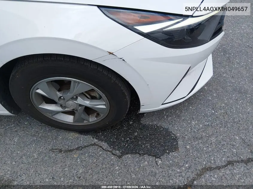 2021 Hyundai Elantra Se VIN: 5NPLL4AGXMH049657 Lot: 45519918