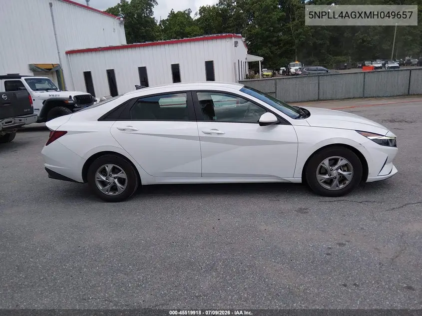 2021 Hyundai Elantra Se VIN: 5NPLL4AGXMH049657 Lot: 45519918