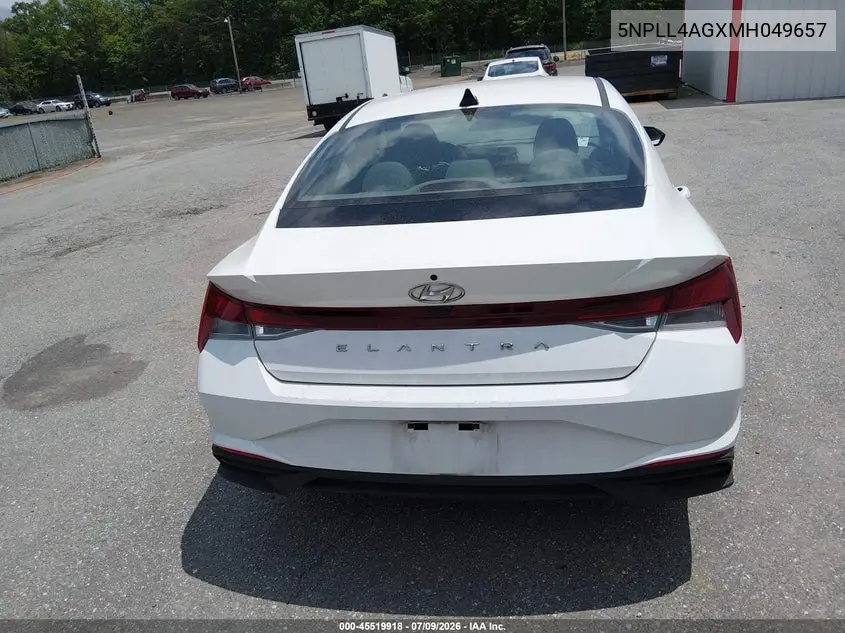 2021 Hyundai Elantra Se VIN: 5NPLL4AGXMH049657 Lot: 45519918