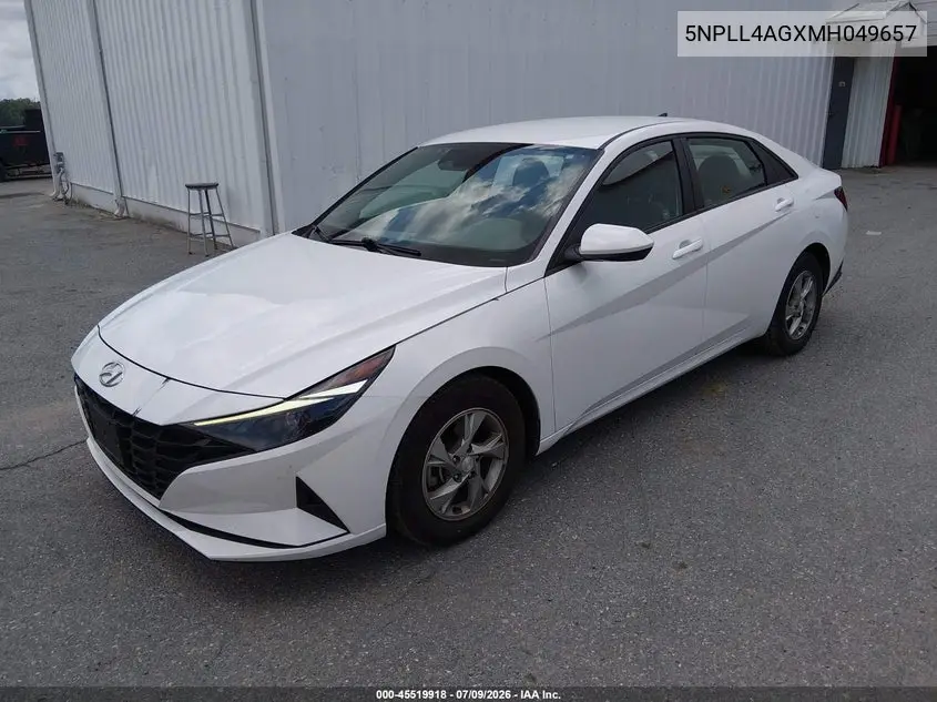2021 Hyundai Elantra Se VIN: 5NPLL4AGXMH049657 Lot: 45519918