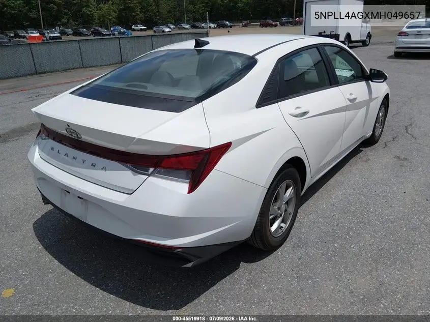 2021 Hyundai Elantra Se VIN: 5NPLL4AGXMH049657 Lot: 45519918