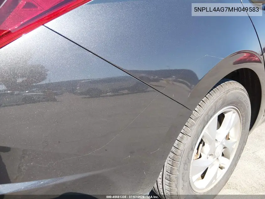 2021 Hyundai Elantra Se VIN: 5NPLL4AG7MH049583 Lot: 45581335