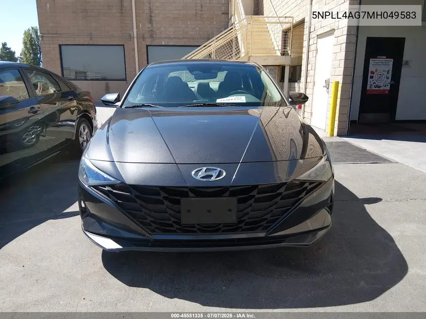 2021 Hyundai Elantra Se VIN: 5NPLL4AG7MH049583 Lot: 45581335