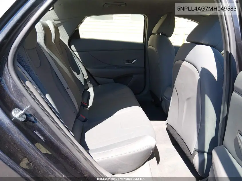 2021 Hyundai Elantra Se VIN: 5NPLL4AG7MH049583 Lot: 45581335