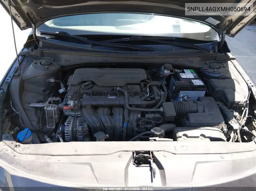 2021 Hyundai Elantra Se VIN: 5NPLL4AGXMH050694 Lot: 45671061