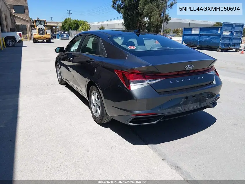 2021 Hyundai Elantra Se VIN: 5NPLL4AGXMH050694 Lot: 45671061