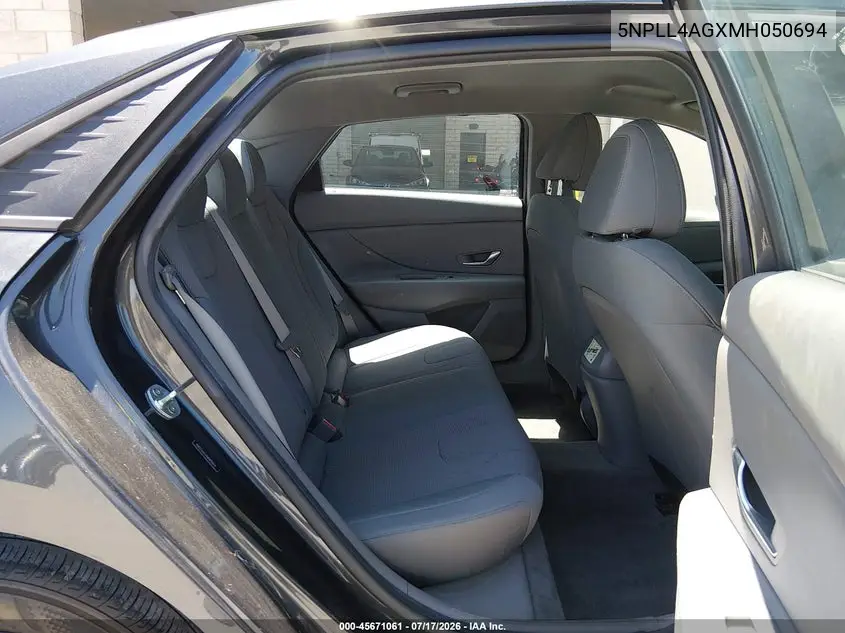 2021 Hyundai Elantra Se VIN: 5NPLL4AGXMH050694 Lot: 45671061
