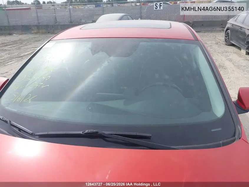 2022 Hyundai Elantra Sel VIN: KMHLN4AG6NU355140 Lot: 12643727
