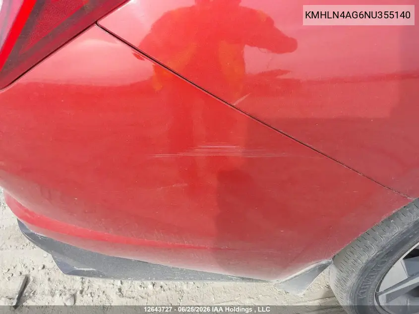 2022 Hyundai Elantra Sel VIN: KMHLN4AG6NU355140 Lot: 12643727