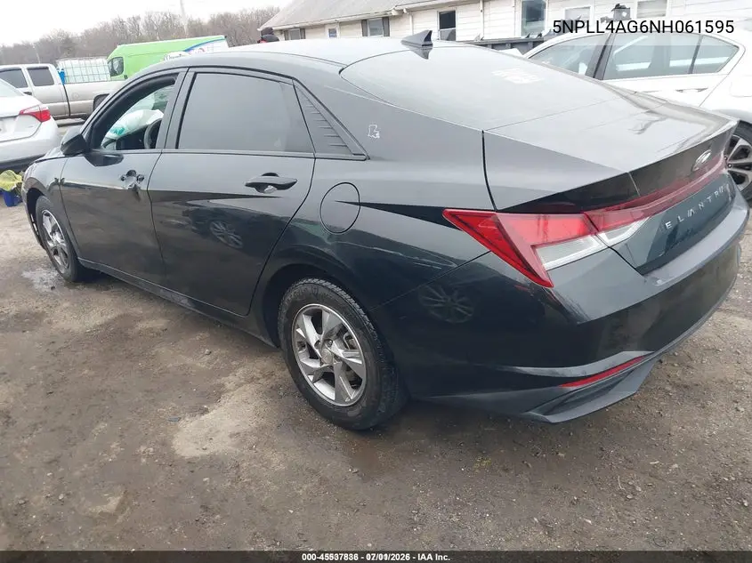 5NPLL4AG6NH061595 2022 Hyundai Elantra Se