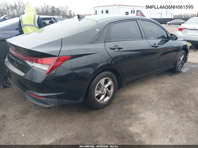 5NPLL4AG6NH061595 2022 Hyundai Elantra Se