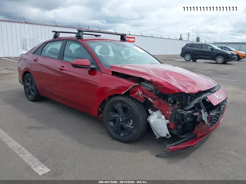 KMHLM4AJ4PU081132 2023 Hyundai Elantra Hybrid Blue