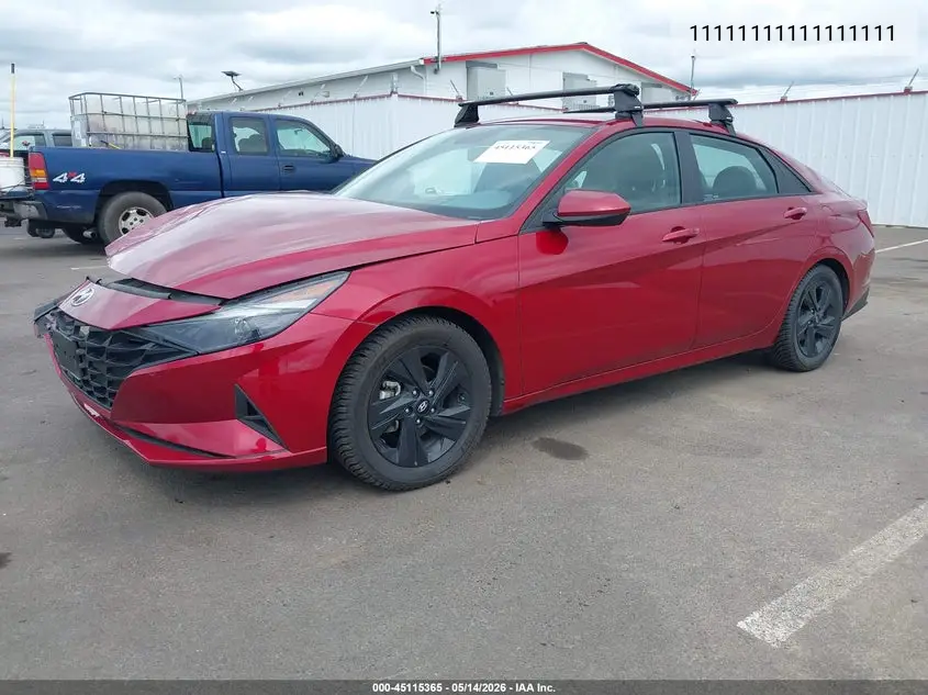 KMHLM4AJ4PU081132 2023 Hyundai Elantra Hybrid Blue
