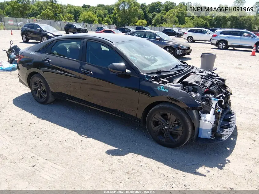 2023 Hyundai Elantra Sel VIN: 5NPLM4AG6PH091969 Lot: 45319262